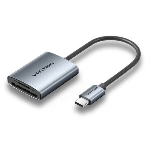 Картридер Vention 2-в-1 SD 4.0 (SD+TF)