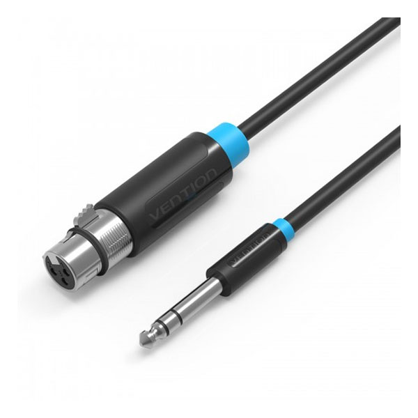 Кабель Vention Jack 6.5 mm M/XLR F
