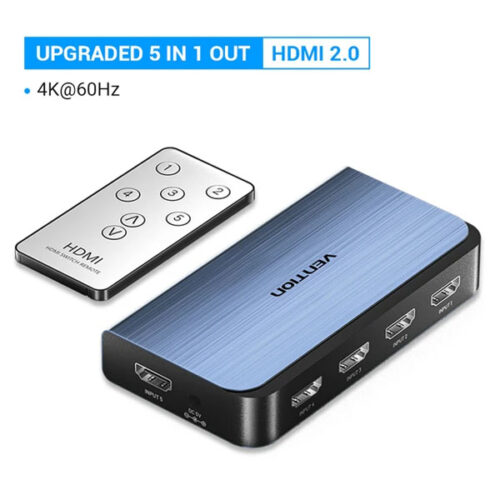 Переключатель (switch) 5x1 Vention HDMI v2.0