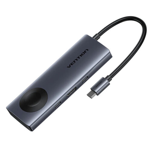 Док-станция Vention USB Type C 6 в 1 RJ45