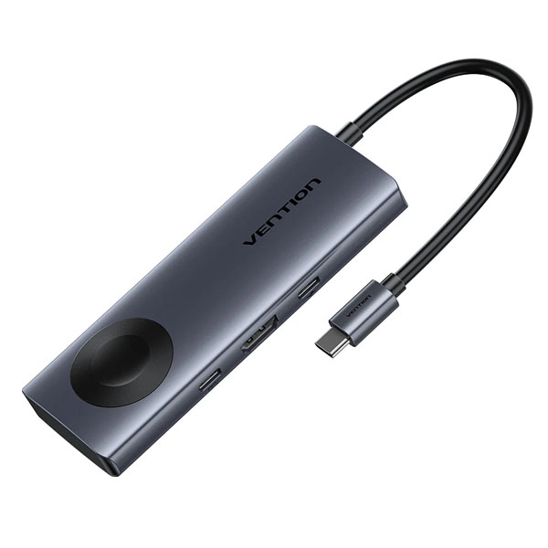 Док-станция Vention USB Type C 6 в 1 RJ45